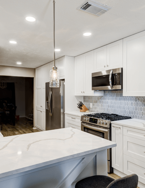 beautiful all white kitchen