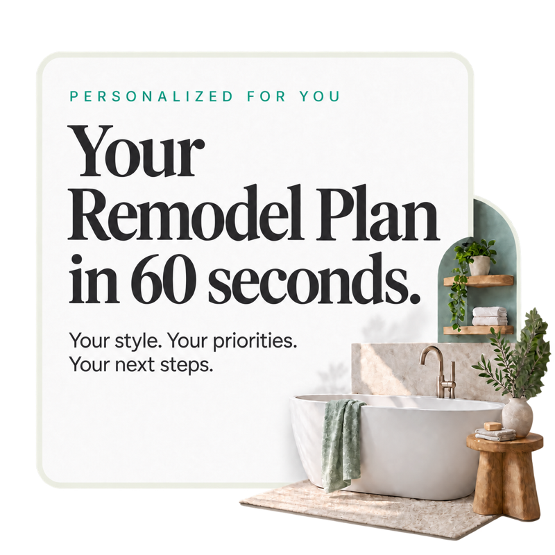 Kitchen and bath remodel plan